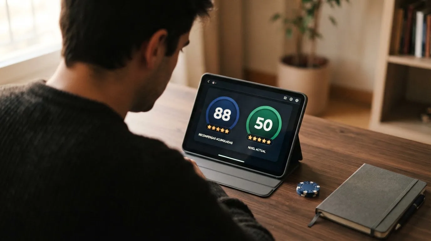 Tabla con los nombres y condiciones de los diez operadores de casino analizados